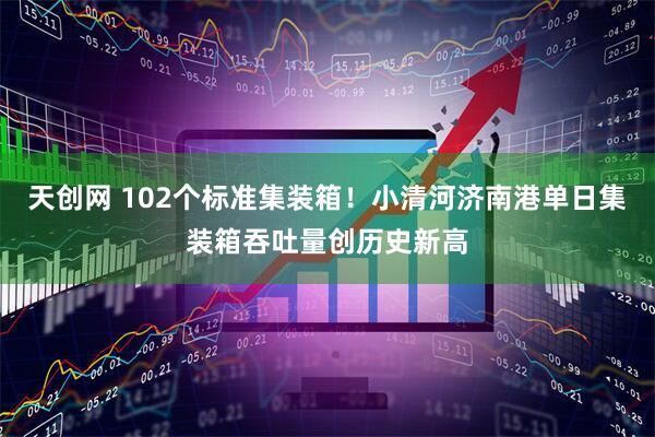 天创网 102个标准集装箱！小清河济南港单日集装箱吞吐量创历史新高