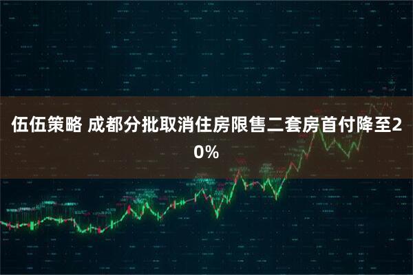 伍伍策略 成都分批取消住房限售二套房首付降至20%